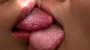 Asian girls tongue make out compilation