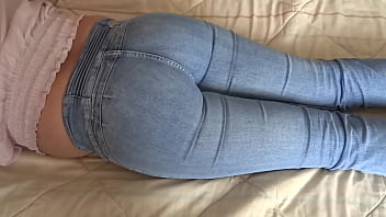 Compilation of videos of my latina wife, 58 year old hairy mother showing her big ass in jean and showing the panties that she is wearing that moment