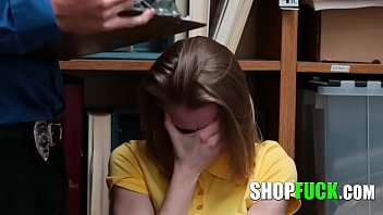 Crying Teen Thief Has To Suck A Guard's Cock For Freedom - SHOPFUCK